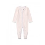 Girls Floral Trim Coverall - Baby