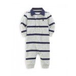 Boys Rugby Stripe Coverall - Baby