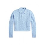 POLO RALPH LAURENCABLE WOOL-CASHMERE POLO SHIRT