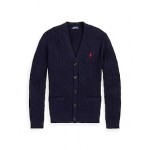 POLO RALPH LAURENCABLE-KNIT COTTON CARDIGAN