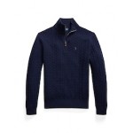 POLO RALPH LAUREN CABLE-KNIT WOOL-COTTON SWEATER