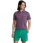 Striped Jersey Pocket Polo Shirt Light Navy/Adirondack Berry