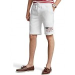 9.5 American Flag Fleece Shorts White