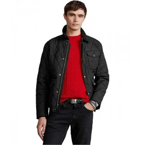Water-Repellent Quilted Jacket Polo Black