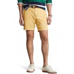 8 Straight Fit Linen-Cotton Shorts Empire Yellow