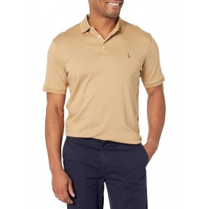 Classic Fit Soft Cotton Polo Shirt Cafe Tan