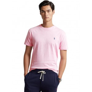 Classic Fit Jersey Crew Neck T-Shirt Pink 1