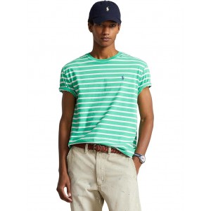 Classic Fit Striped Jersey T-Shirt Classic Kelly/White