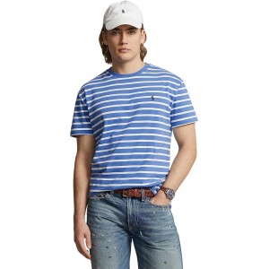 Classic Fit Striped Jersey T-Shirt New England Blue/White