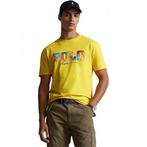 Classic Fit Logo Jersey T-Shirt Lemon Crush