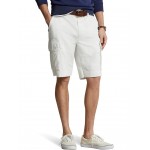 10.5-Inch Relaxed Fit Twill Cargo Shorts Deckwash White
