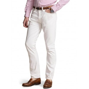 Varick Slim Straight Garment-Dyed Jean Deckwash White