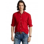 Classic Fit Garment-Dyed Oxford Shirt Red 2