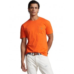 Classic Fit Jersey Pocket T-Shirt Orange