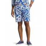 8.5-Inch Tropical Floral Spa Terry Shorts Monotone Tropical