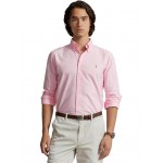 Classic Fit Long Sleeve Garment Dyed Oxford Shirt Carmel Pink