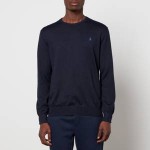 Polo Ralph Lauren Mens Slim Fit Cotton Sweater - Hunter Navy