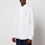 Polo Ralph Lauren Mens Featherweight Mesh Long Sleeve Shirt - White
