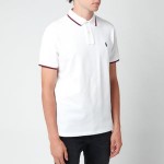 Polo Ralph Lauren Mens Custom Slim Fit Tipped Polo Shirt - White