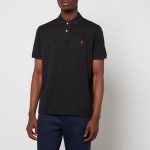Polo Ralph Lauren Mens Custom Slim Fit Mesh Polo Shirt - Polo Black