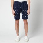 Polo Ralph Lauren Mens All Over Print Slim Shorts - Cruise Navy