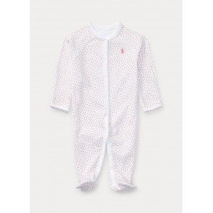 Floral Cotton Footed Coverall
