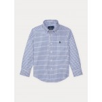 Plaid Cotton Poplin Shirt