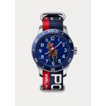 42 MM Polo Player Steel Blue Dial