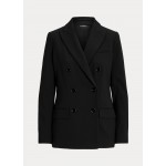 Double-Breasted Wool Crepe Blazer