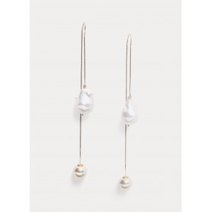 Threader Pearl Earrings