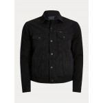 Garment-Dyed Denim Trucker Jacket
