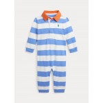Striped Cotton Jersey Rugby Coverall