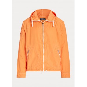 Garment-Dyed Twill Hooded Jacket