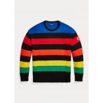 Logo Striped Wool-Blend Sweater