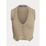 Silk Tweed Birdseye Sweater Vest