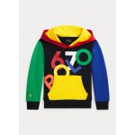 Color-Blocked Logo Double-Knit Hoodie