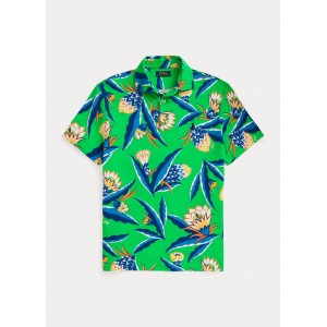 Custom Slim Fit Floral Spa Terry Polo