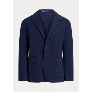 Tailored Washed Twill Suit Jacket