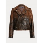 Studded Leather Moto Jacket
