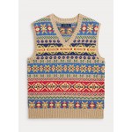 Fair Isle Cotton Sweater Vest