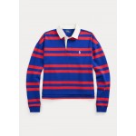 Striped Cropped Jersey Rugby Shirt