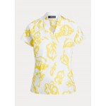Tailored Fit Floral Jersey Polo Shirt