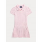 Mini-Cable Cotton-Blend Polo Dress