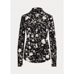 Slim Fit Floral Stretch Jersey Shirt