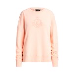 Beaded-Crest French Terry Pullover
