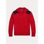 Cotton Quarter-Zip Hybrid Sweater