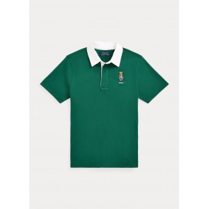 Bear Cotton Short-Sleeve Rugby Shirt