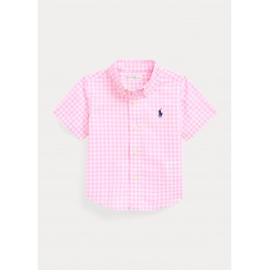 Gingham Cotton Short-Sleeve Shirt