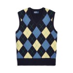 Argyle Cashmere-Blend Sweater Vest