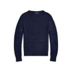 Textured Linen-Cashmere Sweater